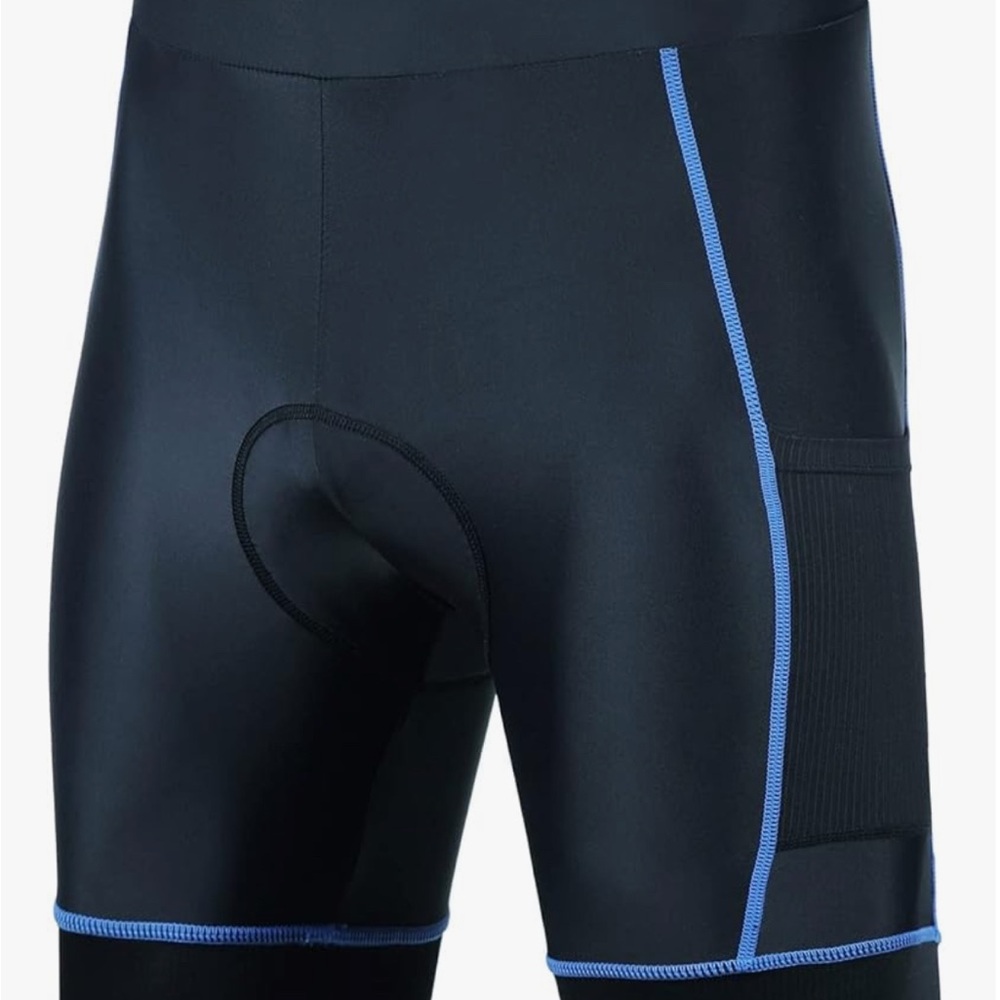 Men's Black Cycling Shorts in Black